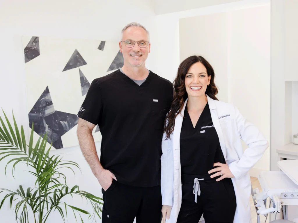 Dr. Nikki Christian and Dr. Wesley Christian at Kansas City Smiles & Co in Independence and Blue Springs, MO.